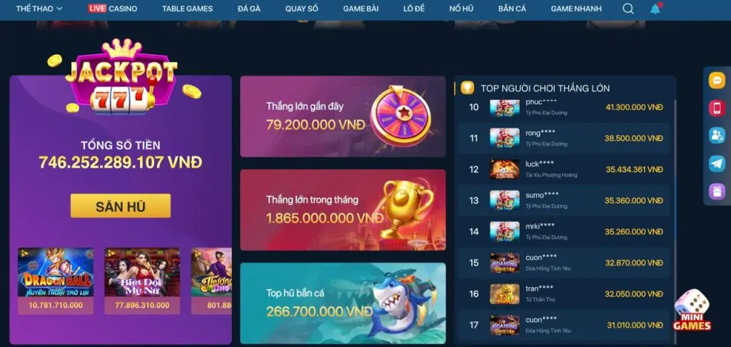 Kho Game Nổ Hũ Đa Dạng Khổng Lồ